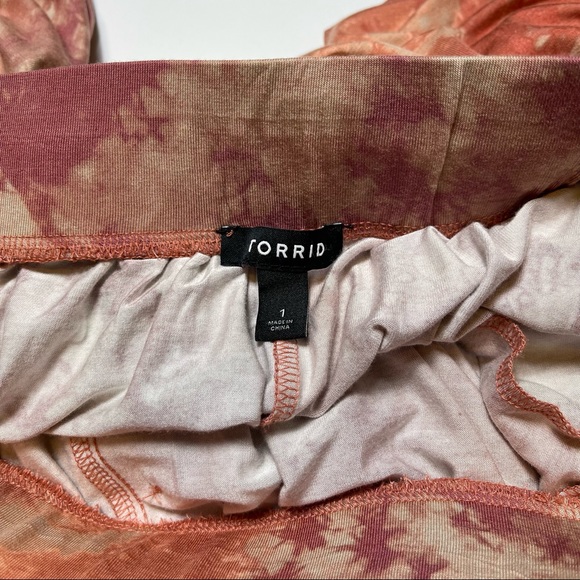 Torrid Supersoft Tie Dye Button Midi Skirt Orange Purple Size 1X - Picture 9 of 13